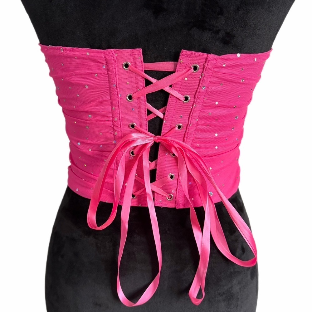 Unknown Brand- Pink Strapless Corset (sz S)- NWOT - Picture 3 of 7